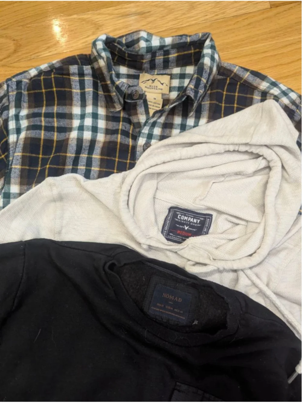 Men's Medium Long Sleeve Shirt Bundle 6 Items